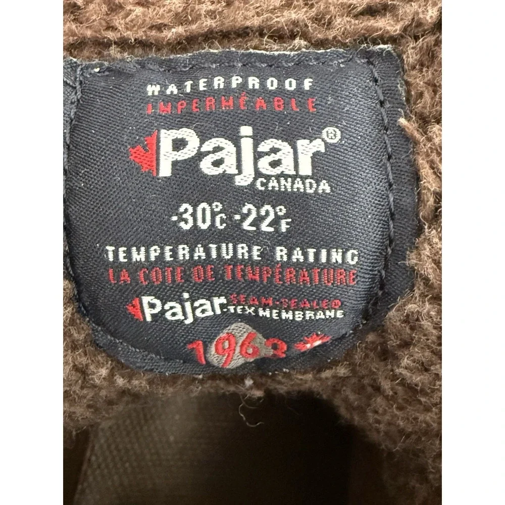 Pajar Canada 1963 Waterproof Insulated Winter Boots Men's Size 13 Brown Leather